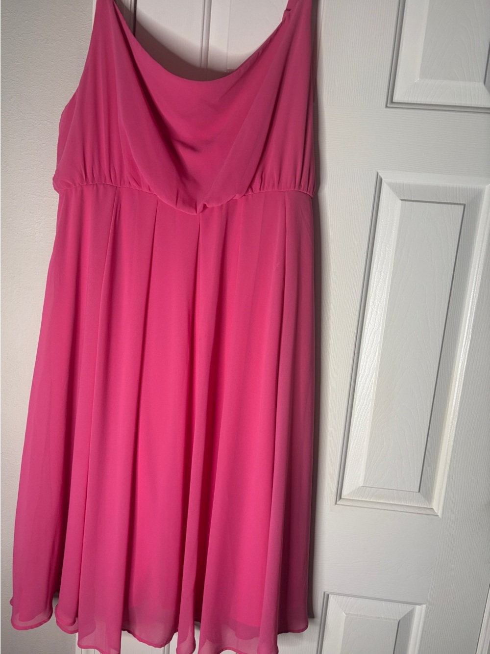 Torrid Hot Pink Cowl Neck Spaghetti Strap Midi Dress